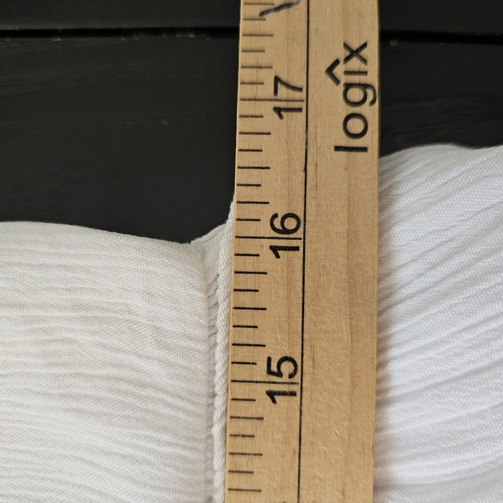 Hollister Womens XL White Tiered Maxi Dress NWT Viscose Milkmaid Puff Sleeve - Picture 12 of 13